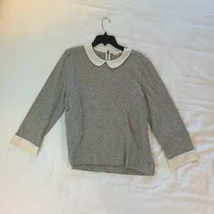 J. Crew Size (XL) Peter Pan Collar ZIp Back Neck